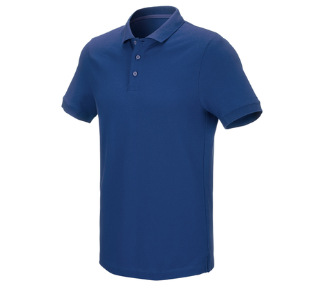 Primary image e.s. Pique-Polo cotton stretch alkaliblue