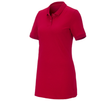 Primary image e.s. Pique-Polo cotton stretch, ladies', long fit fiery red