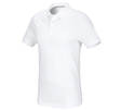 Primary image e.s. Pique-Polo cotton stretch, slim fit white