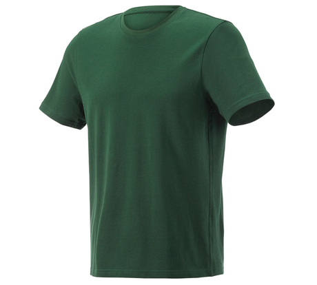 Primary image e.s. Piqué-T-shirt cotton light green