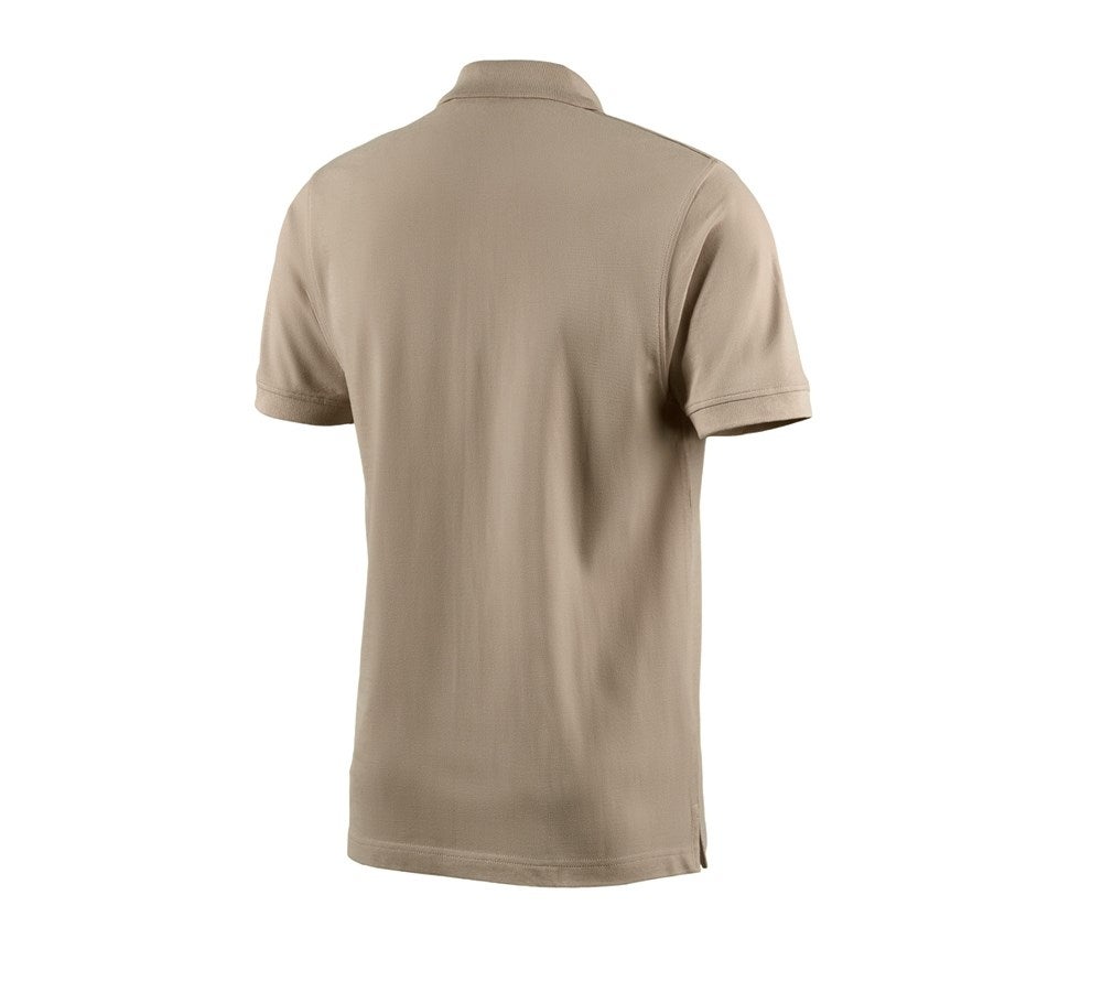 Secondary image e.s. Polo shirt cotton clay