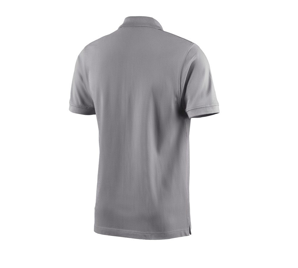 Secondary image e.s. Polo shirt cotton platinum