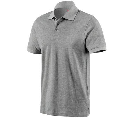 Primary image e.s. Polo shirt cotton grey melange