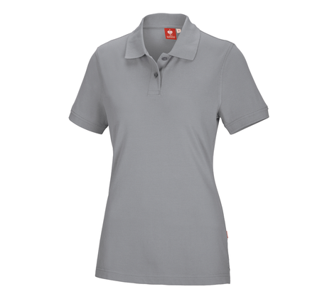 Primary image e.s. Polo shirt cotton, ladies' platinum