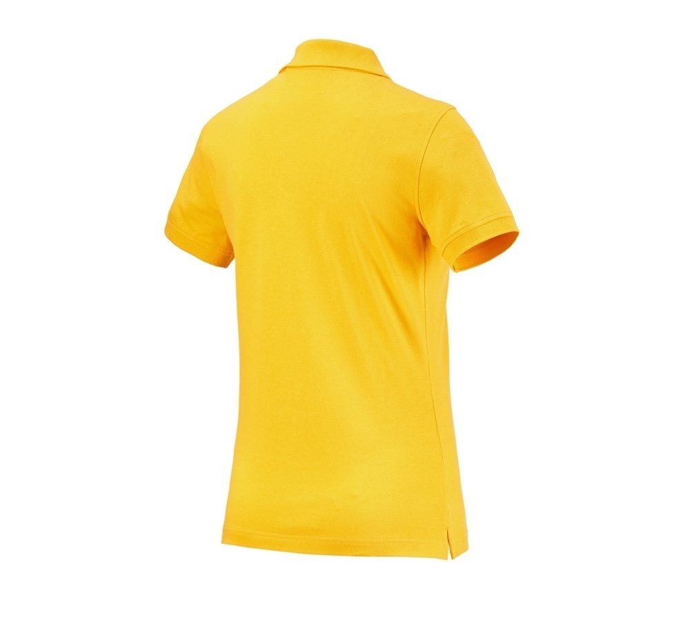 Secondary image e.s. Polo shirt cotton, ladies' yellow