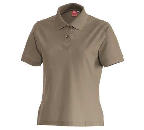 Primary image e.s. Polo shirt cotton, ladies' khaki