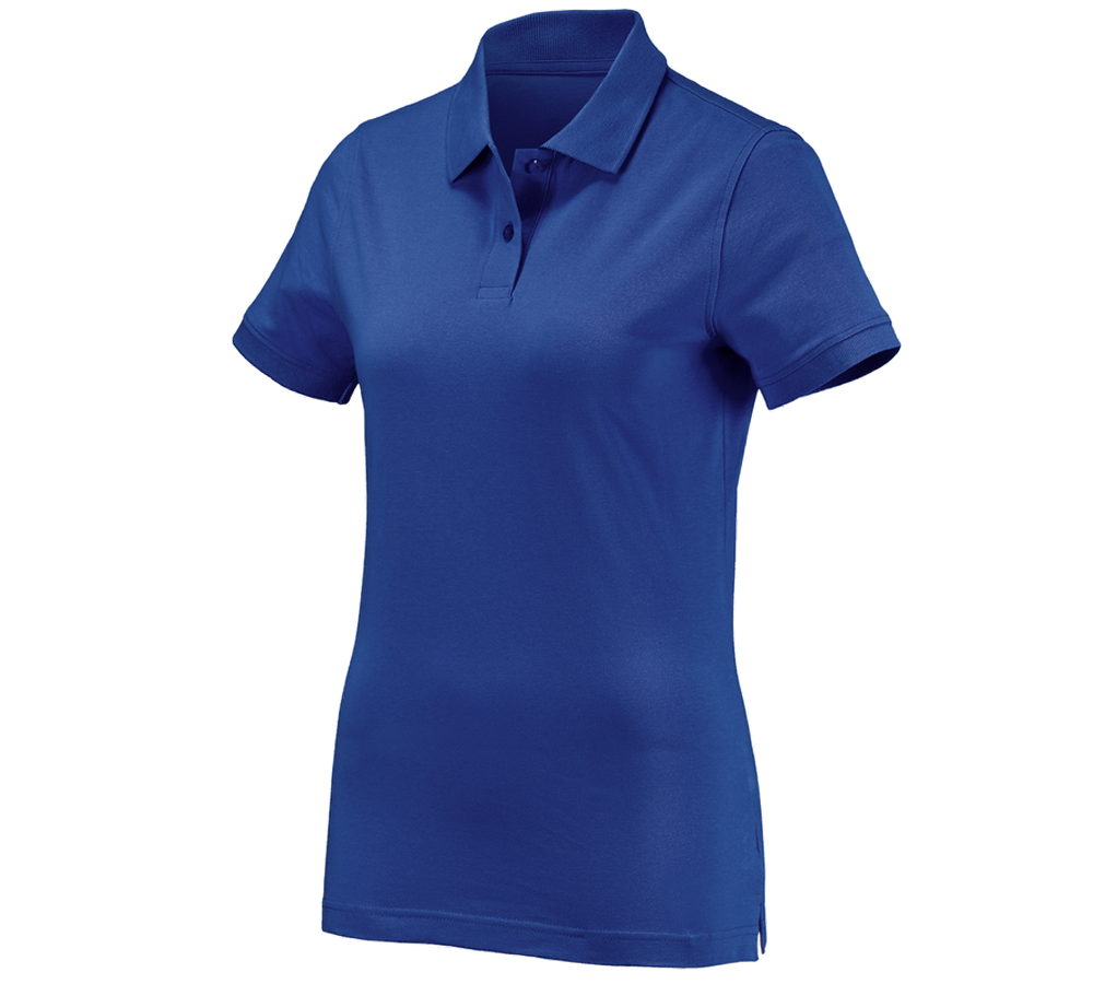 Primary image e.s. Polo shirt cotton, ladies' royalblue