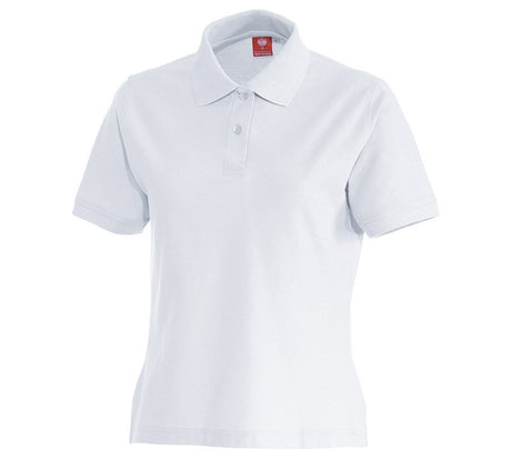 Primary image e.s. Polo shirt cotton, ladies' white