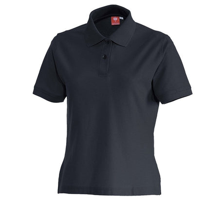 Primary image e.s. Polo shirt cotton, ladies' navy
