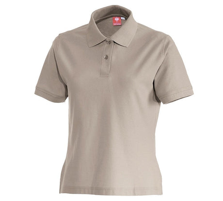 Primary image e.s. Polo shirt cotton, ladies' clay