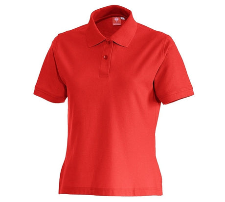 Primary image e.s. Polo shirt cotton, ladies' fiery red