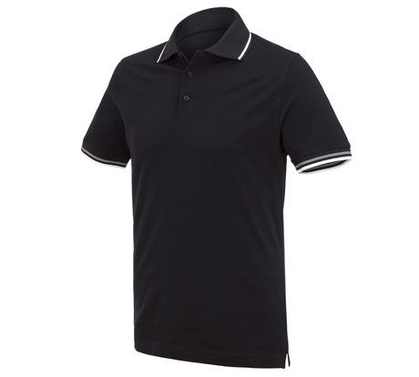 Primary image e.s. Polo shirt cotton Deluxe Colour black/silver