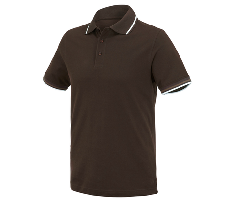 Primary image e.s. Polo shirt cotton Deluxe Colour chestnut/hazelnut