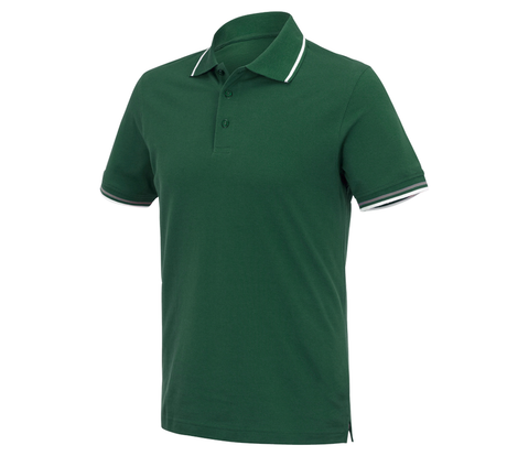Primary image e.s. Polo shirt cotton Deluxe Colour green/aluminium