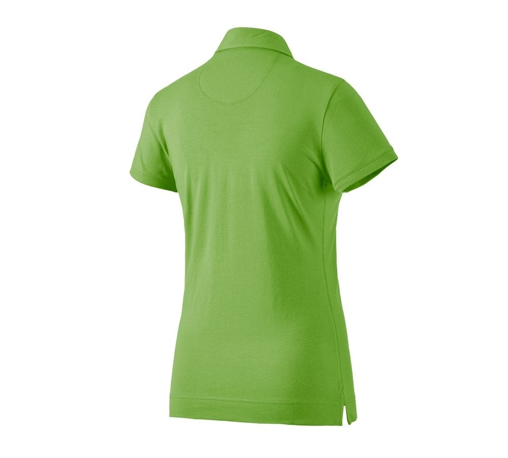 Secondary image e.s. Polo shirt cotton stretch, ladies' seagreen