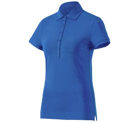 Primary image e.s. Polo shirt cotton stretch, ladies' gentianblue