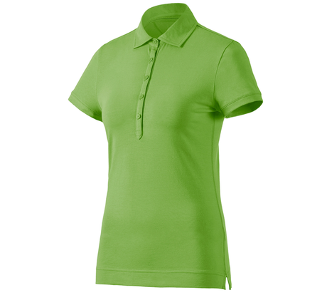 Primary image e.s. Polo shirt cotton stretch, ladies' seagreen