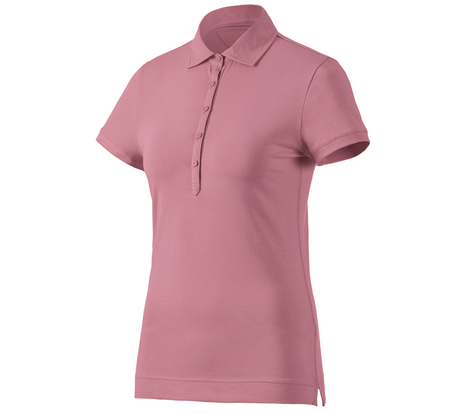 Primary image e.s. Polo shirt cotton stretch, ladies' antiquepink