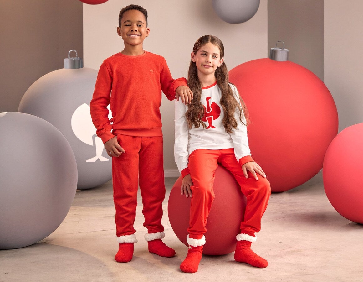 Additional image 2 e.s. Pyjama trousers cotton stretch, children’s straussred