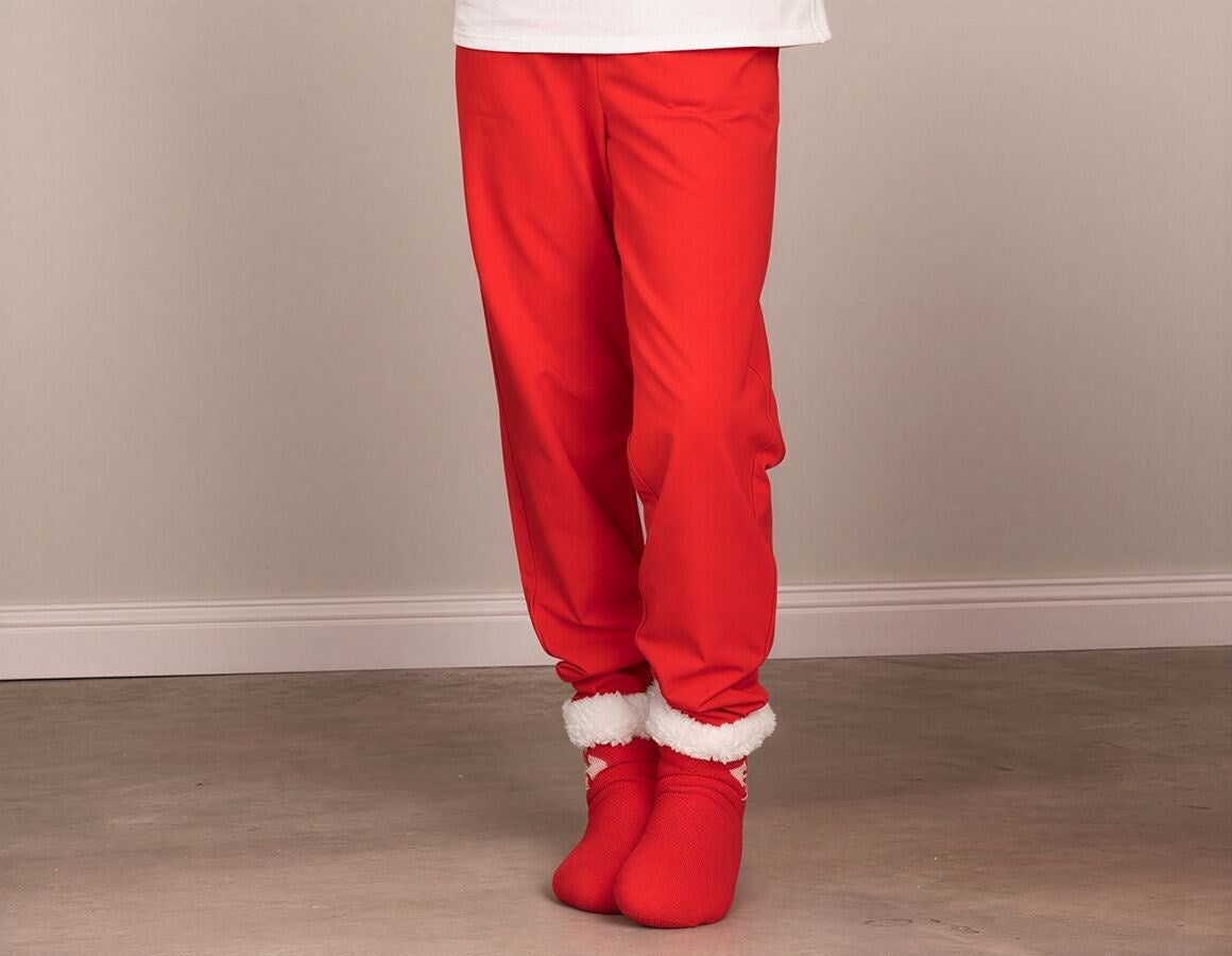 Main action image e.s. Pyjama trousers cotton stretch, children’s straussred