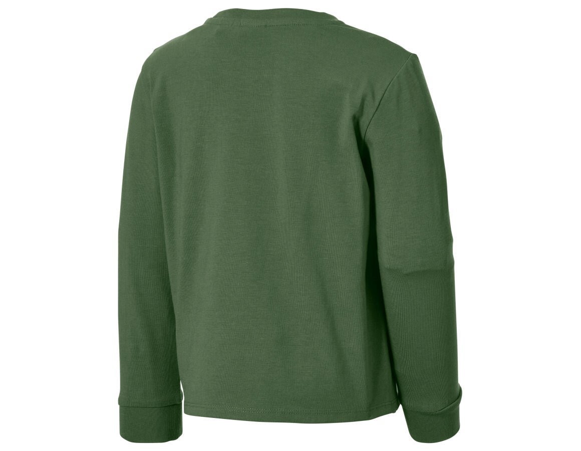 Secondary image e.s. Pyjama longsleeve cotton stretch, children’s nordicgreen