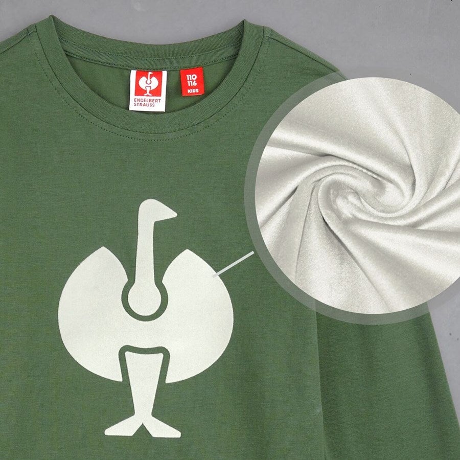 Detailed image e.s. Pyjama longsleeve cotton stretch, children’s nordicgreen