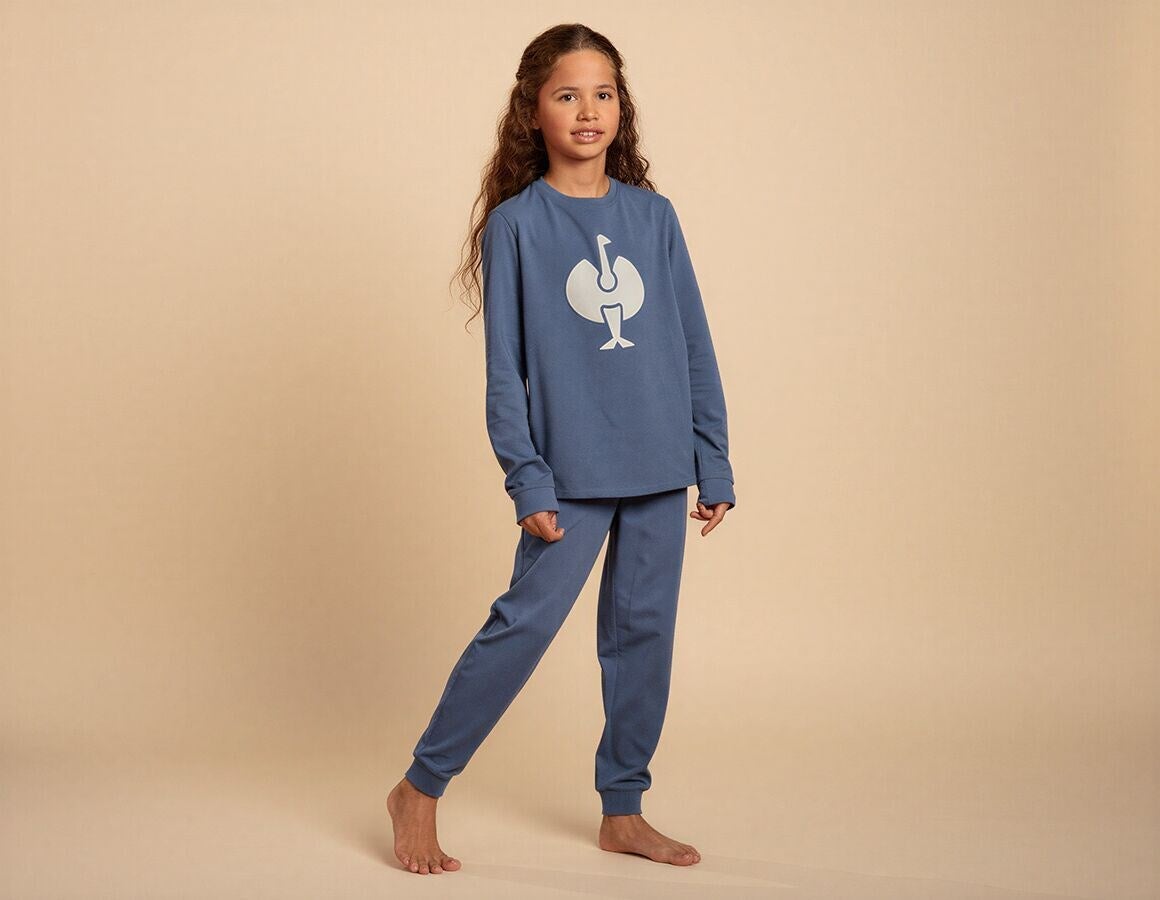 Additional image 1 e.s. Pyjama longsleeve cotton stretch, children’s nordicblue