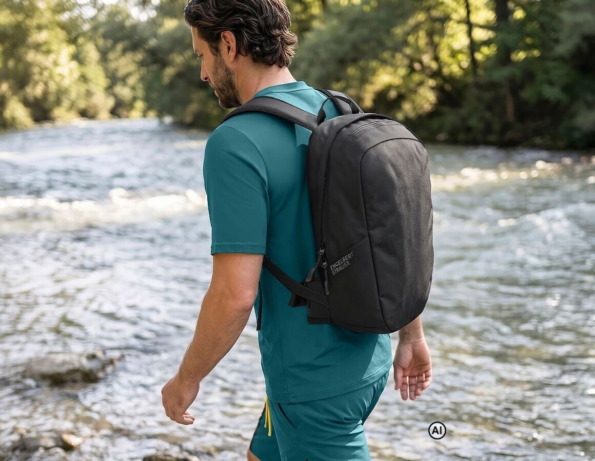 Main action image e.s. Backpack Daypack black - AI generated / modified