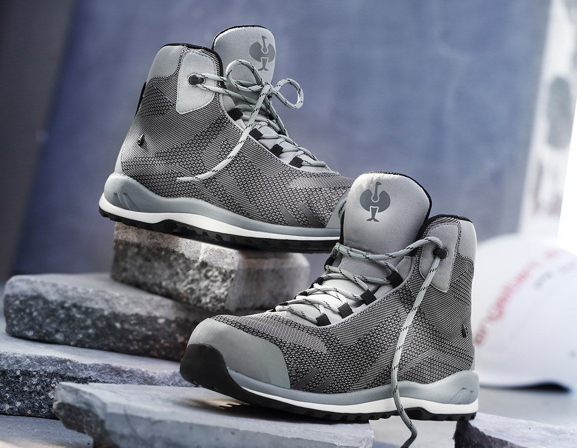 Main action image e.s. S3 Safety boots Zardik mid white/platinum