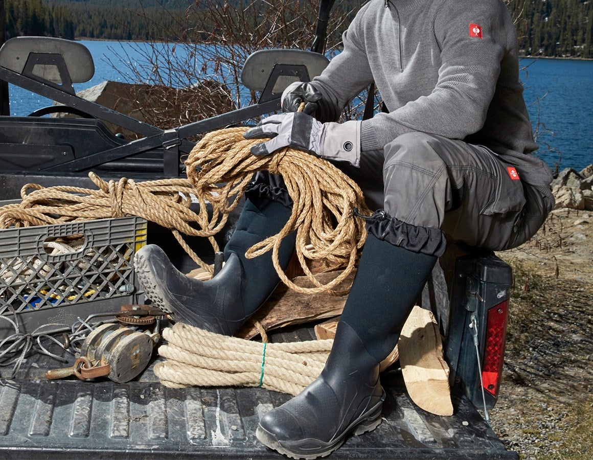 Additional image 1 e.s. S5 Neoprene safety boots Kore x-high graphite/black