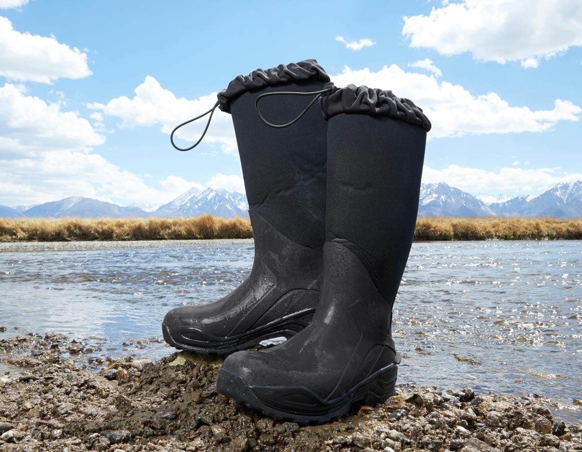 Main action image e.s. S5 Neoprene safety boots Kore x-high graphite/black