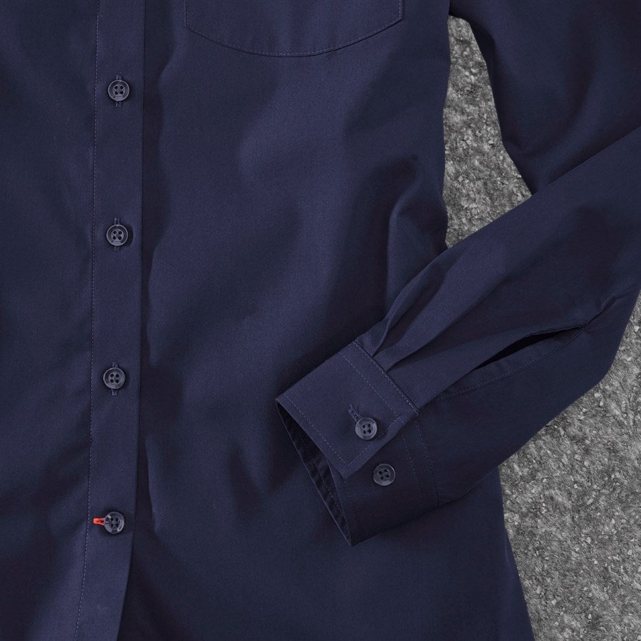 Detailed image e.s. Service blouse long sleeved navy