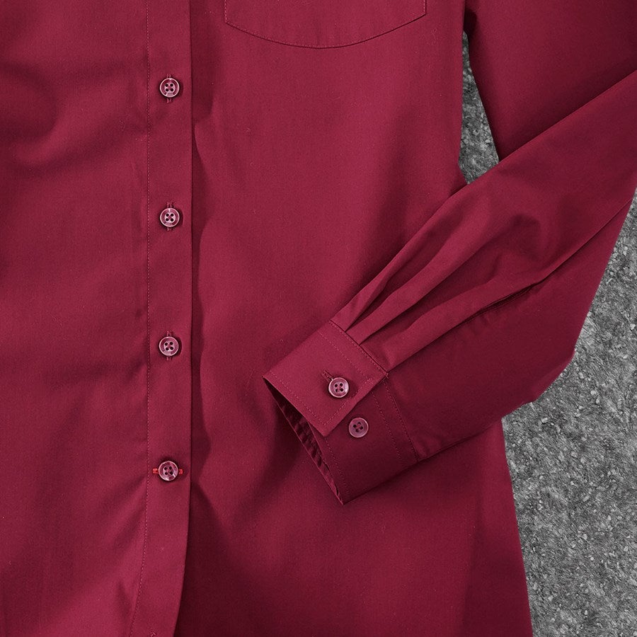 Detailed image e.s. Service blouse long sleeved ruby