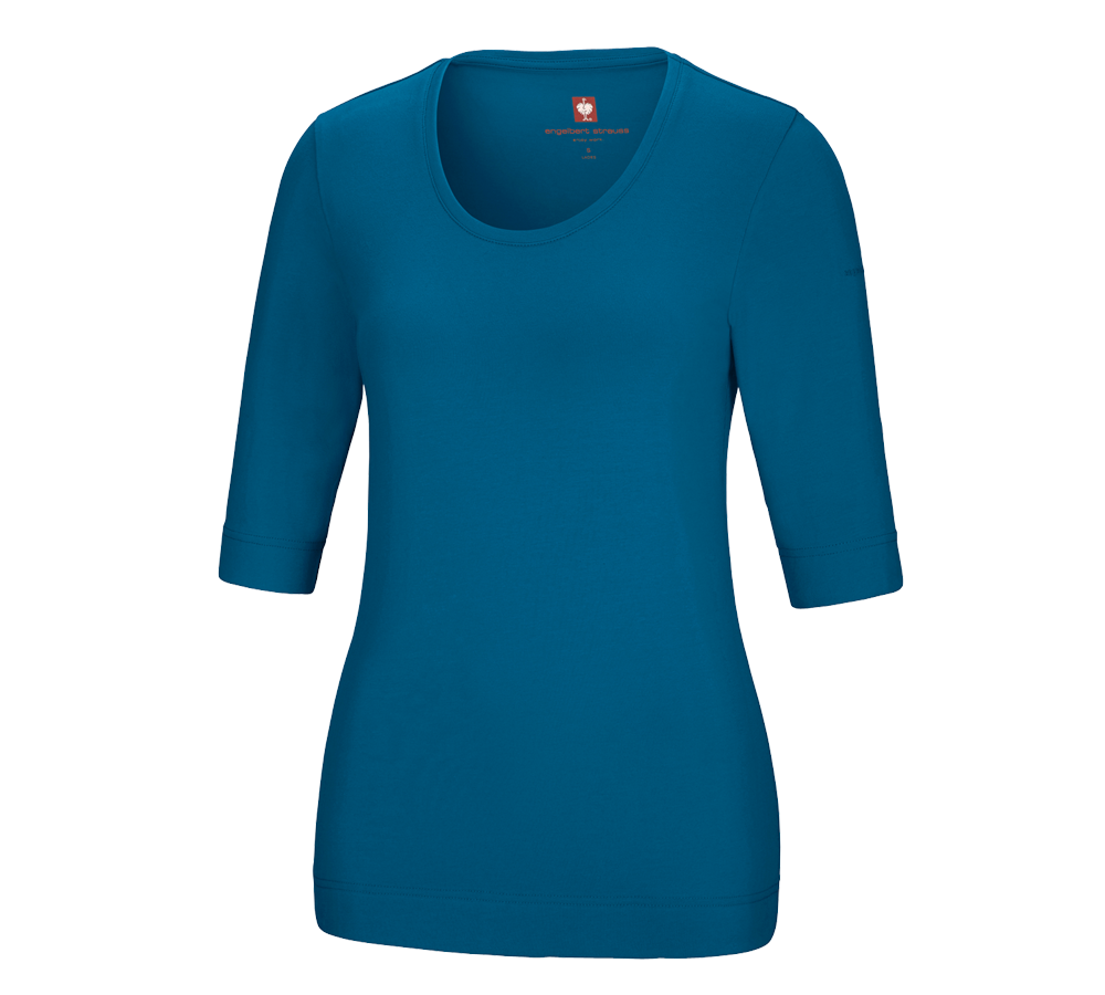 Primary image e.s. Shirt 3/4 sleeve cotton stretch, ladies' atoll