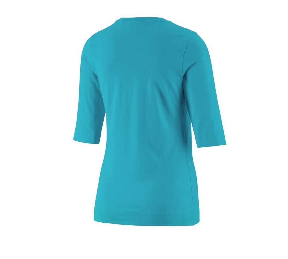 Secondary image e.s. Shirt 3/4 sleeve cotton stretch, ladies' ocean
