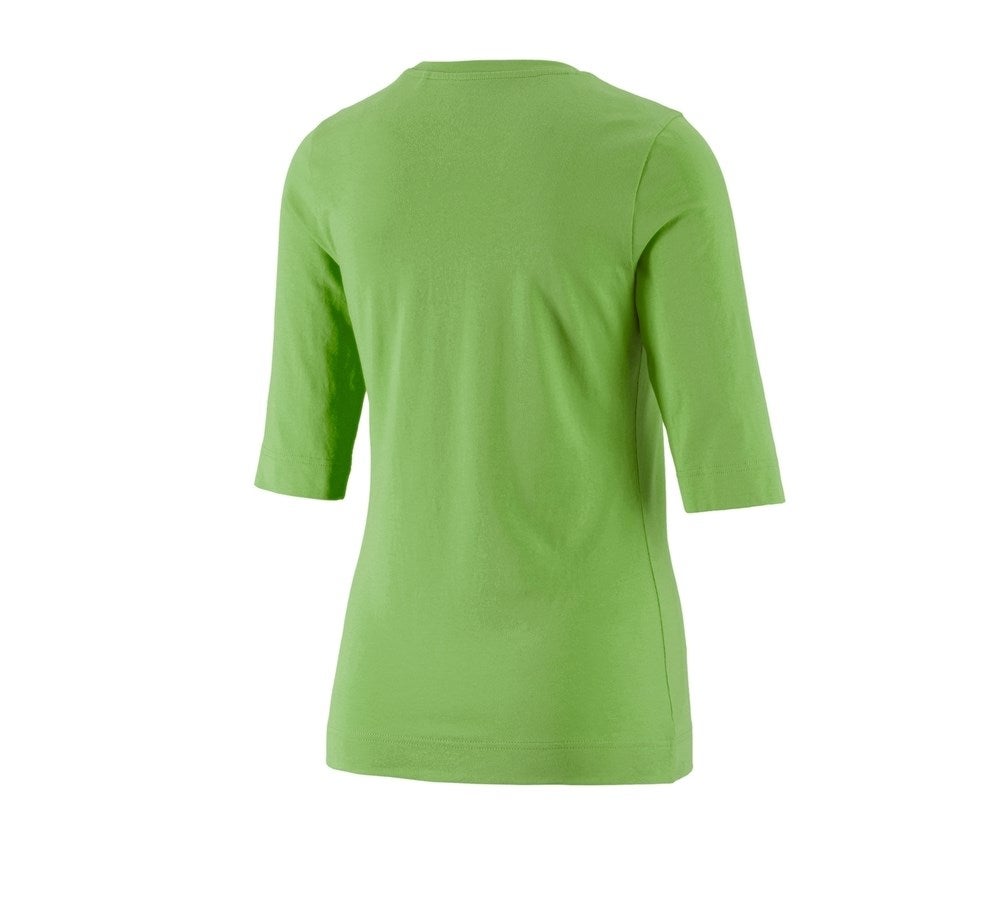 Secondary image e.s. Shirt 3/4 sleeve cotton stretch, ladies' seagreen