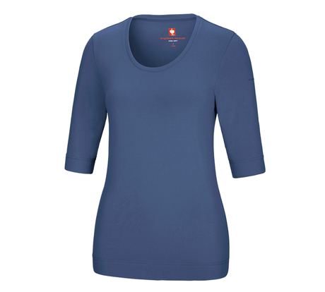 Primary image e.s. Shirt 3/4 sleeve cotton stretch, ladies' cobalt