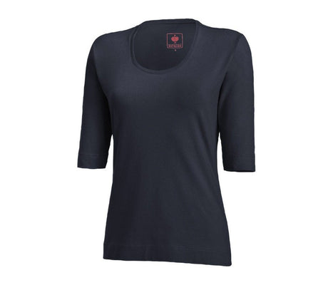 Primary image e.s. Shirt 3/4 sleeve cotton stretch, ladies' navy