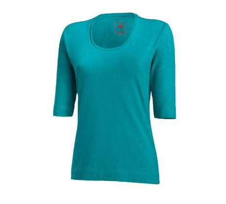 Primary image e.s. Shirt 3/4 sleeve cotton stretch, ladies' ocean