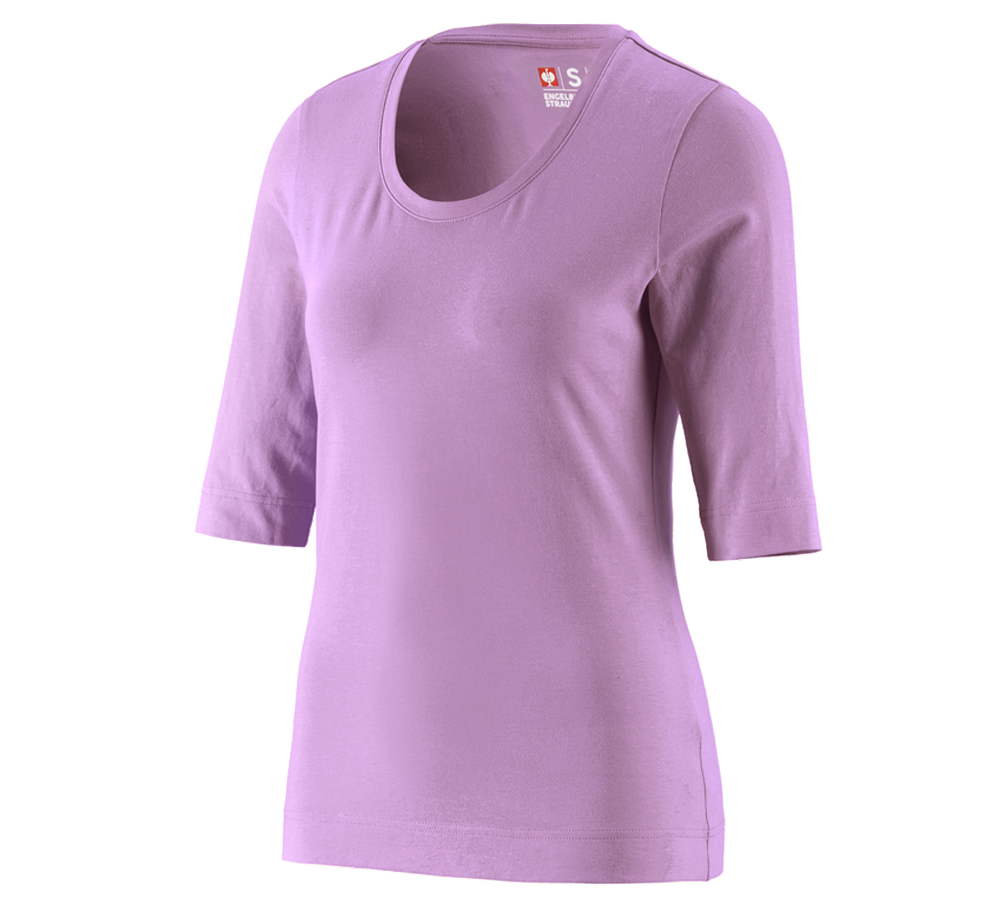 Primary image e.s. Shirt 3/4 sleeve cotton stretch, ladies' lavender