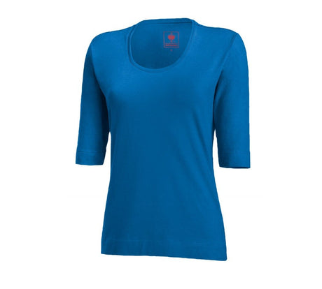 Primary image e.s. Shirt 3/4 sleeve cotton stretch, ladies' gentianblue
