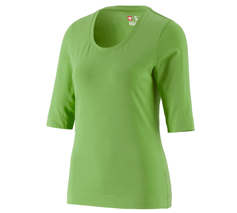 Primary image e.s. Shirt 3/4 sleeve cotton stretch, ladies' seagreen