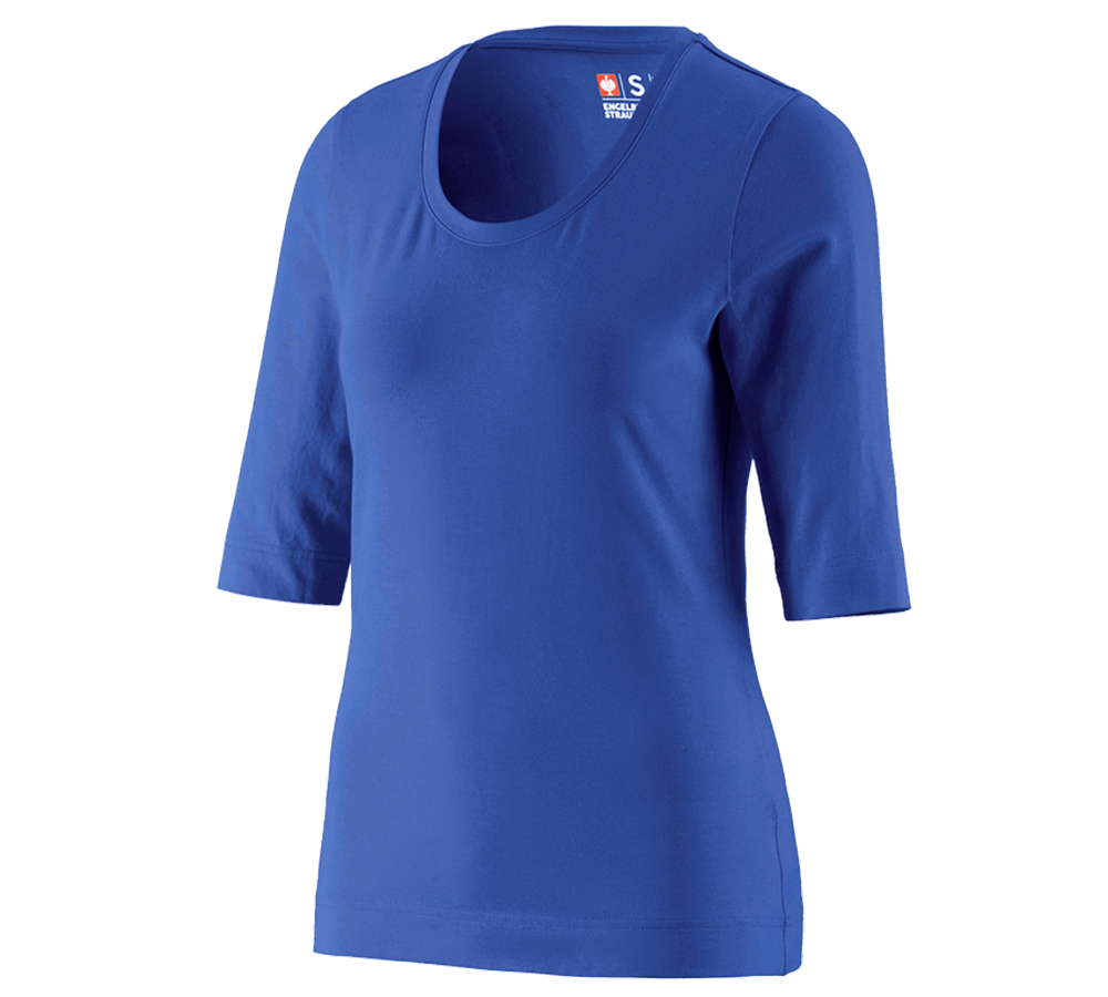 Primary image e.s. Shirt 3/4 sleeve cotton stretch, ladies' royal