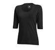 Primary image e.s. Shirt 3/4 sleeve cotton stretch, ladies' black