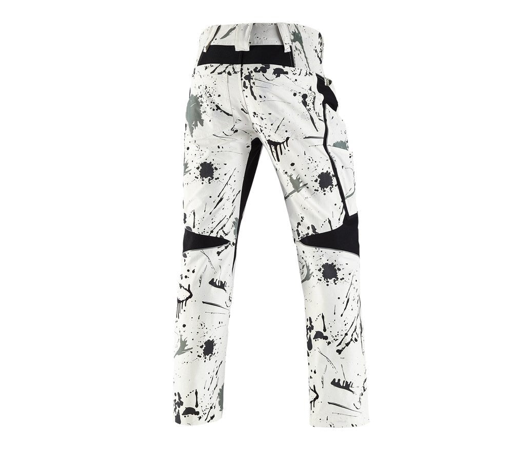 Secondary image e.s. Stretch cargo trousers Painter white/black