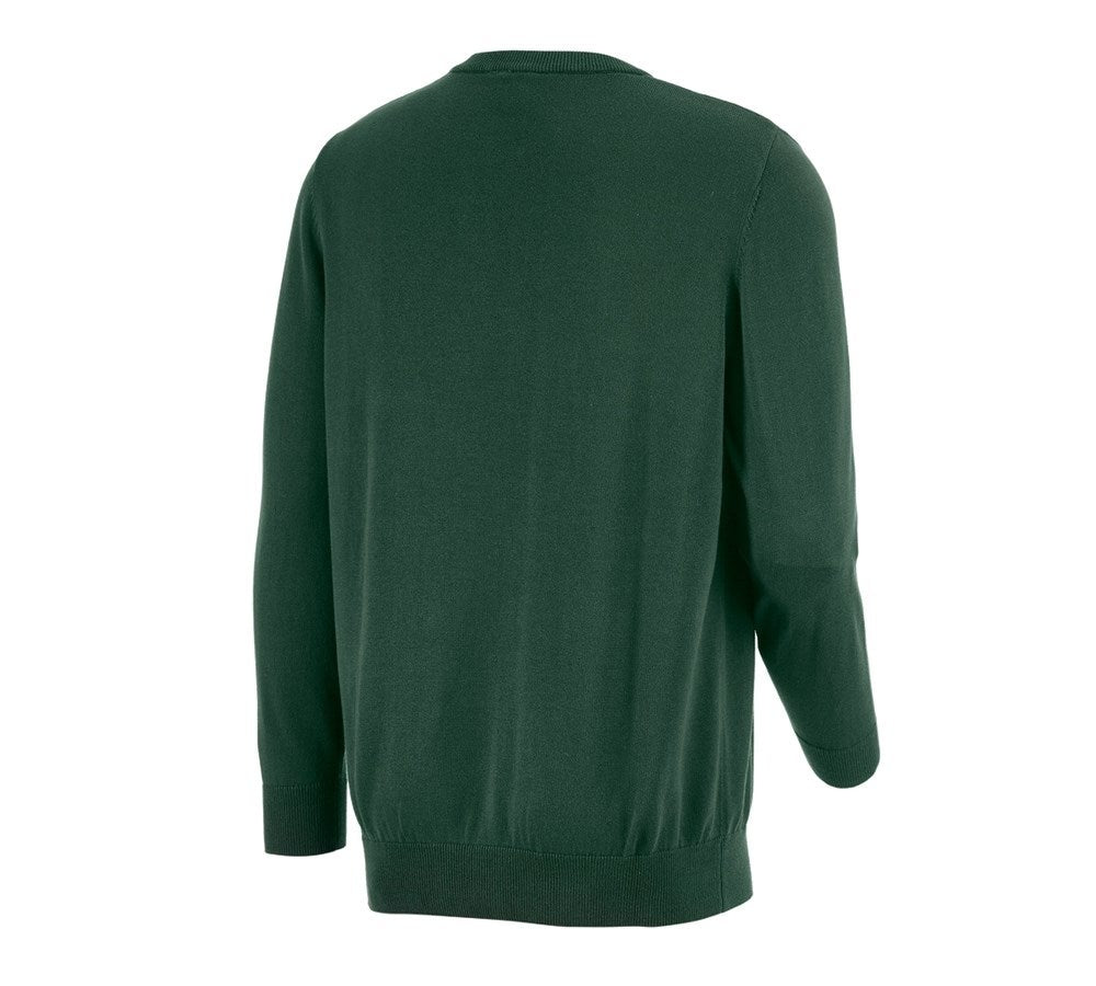 Secondary image e.s. Knitted pullover, round neck green