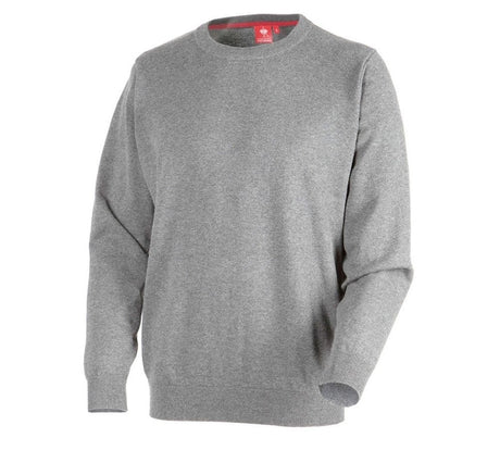 Primary image e.s. Knitted pullover, round neck grey melange