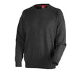 Primary image e.s. Knitted pullover, round neck graphite melange