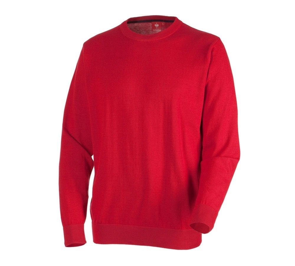 Primary image e.s. Knitted pullover, round neck red