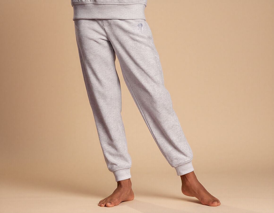 Main action image e.s. Sweat trousers Terry, children's grey melange